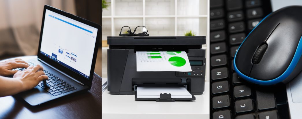 exemplos de maquinas e equipamentos que podem ser depreciados como notebook, impressora, mouse e teclado